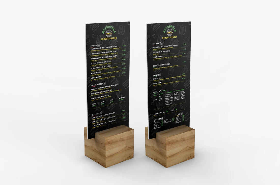 Stojala, table in  panoji – primer 8